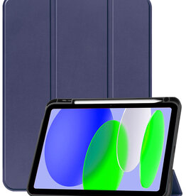 BASEY. BASEY. iPad 11 2025 Hoesje Met Uitsparing Apple Pencil - Donkerblauw
