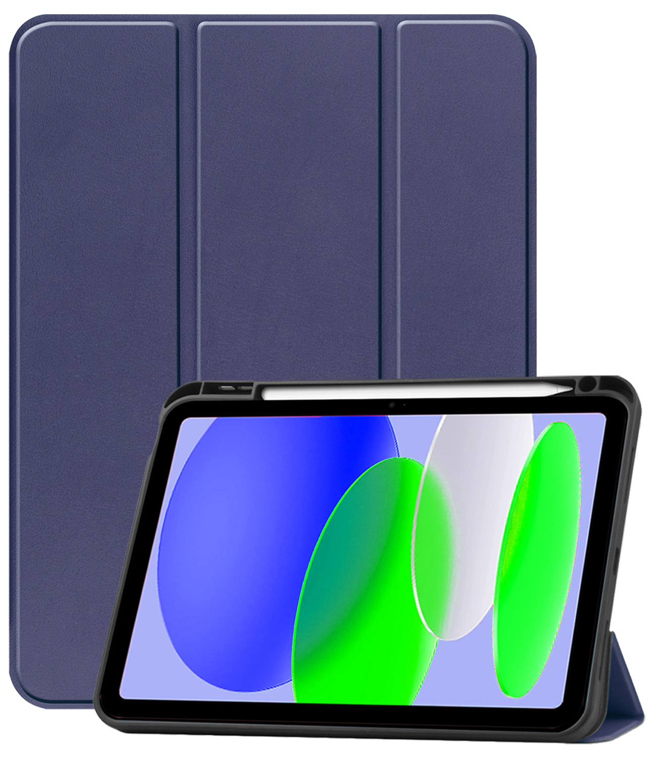 BASEY. BASEY. iPad 11 2025 Hoesje Met Uitsparing Apple Pencil - Donkerblauw