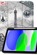 BASEY. BASEY. iPad 11 2025 Hoesje Met Uitsparing Apple Pencil - Eiffeltoren