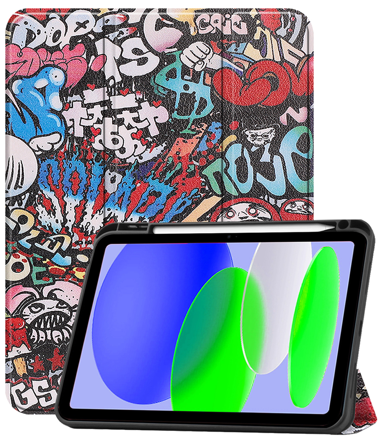 BASEY. BASEY. iPad 11 2025 Hoesje Met Uitsparing Apple Pencil - Graffity