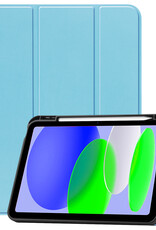 BASEY. BASEY. iPad 11 2025 Hoesje Met Uitsparing Apple Pencil - Lichtblauw