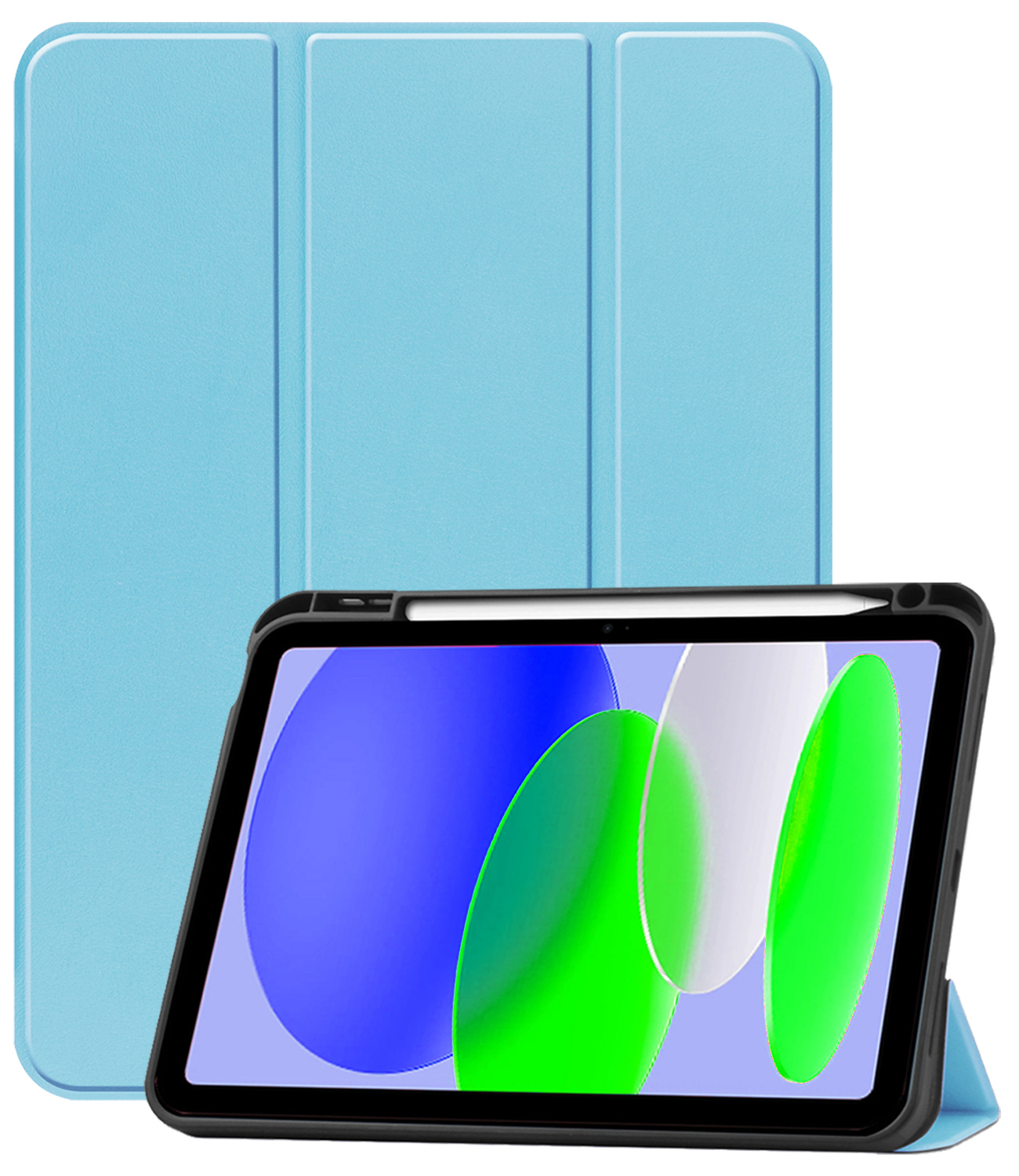 BASEY. BASEY. iPad 11 2025 Hoesje Met Uitsparing Apple Pencil - Lichtblauw