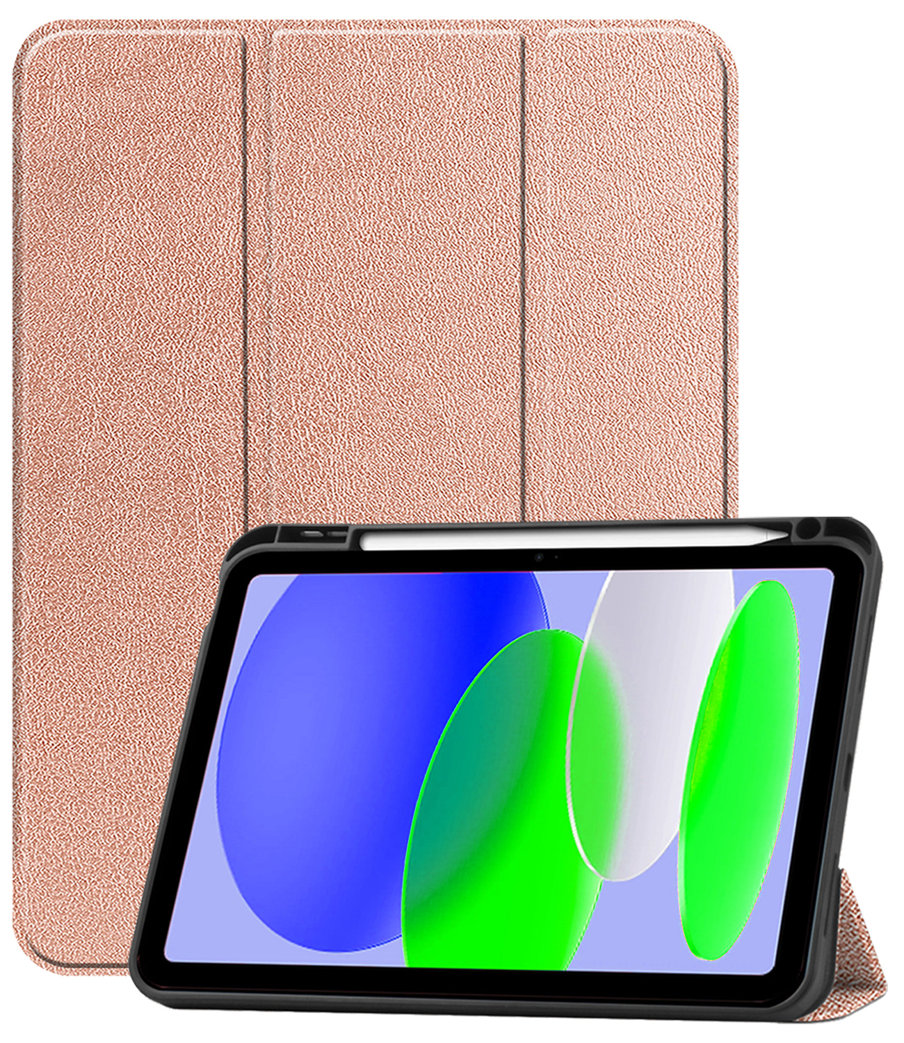 BASEY. BASEY. iPad 11 2025 Hoesje Met Uitsparing Apple Pencil - Rose Goud