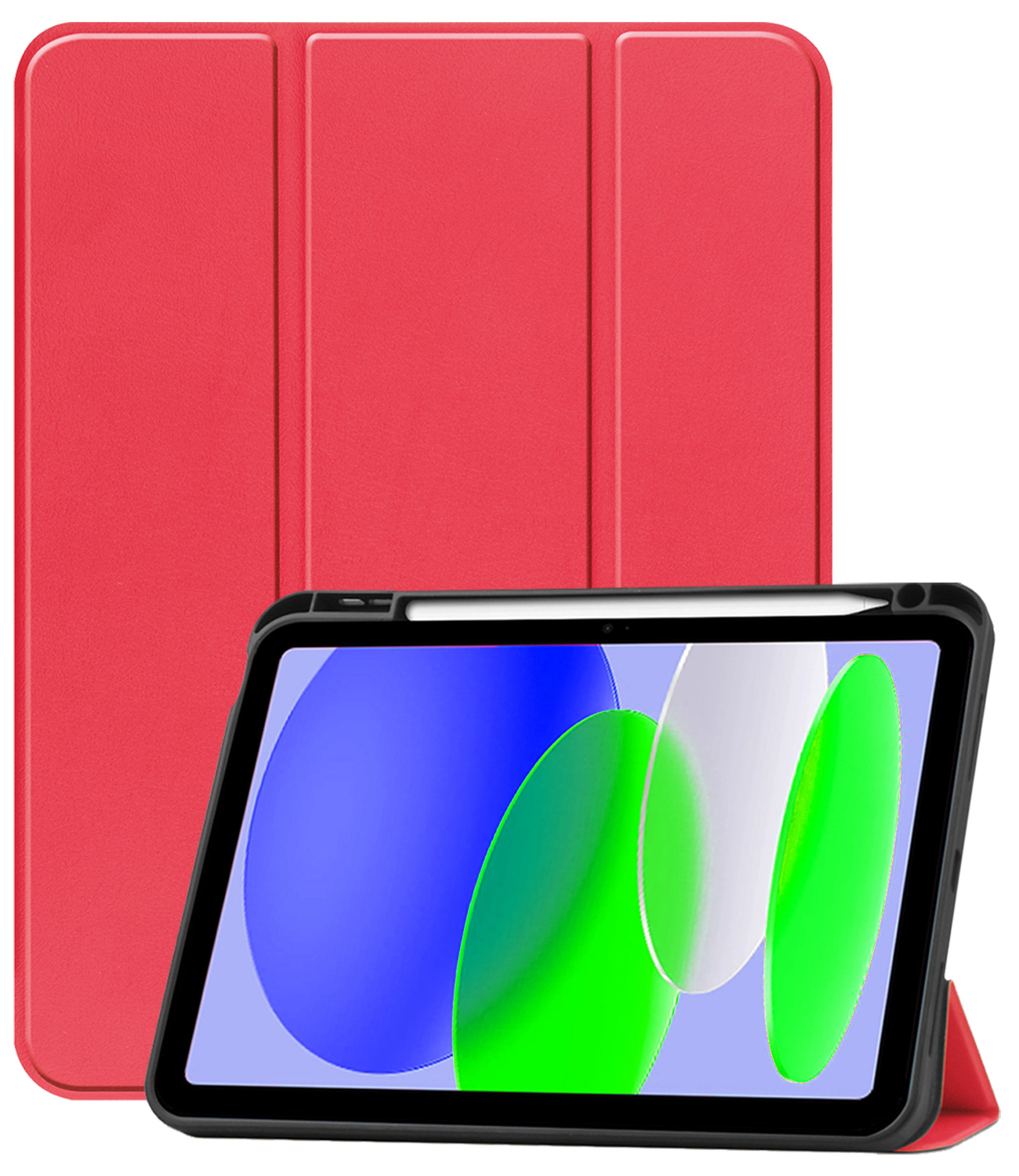 BASEY. BASEY. iPad 11 2025 Hoesje Met Uitsparing Apple Pencil - Rood