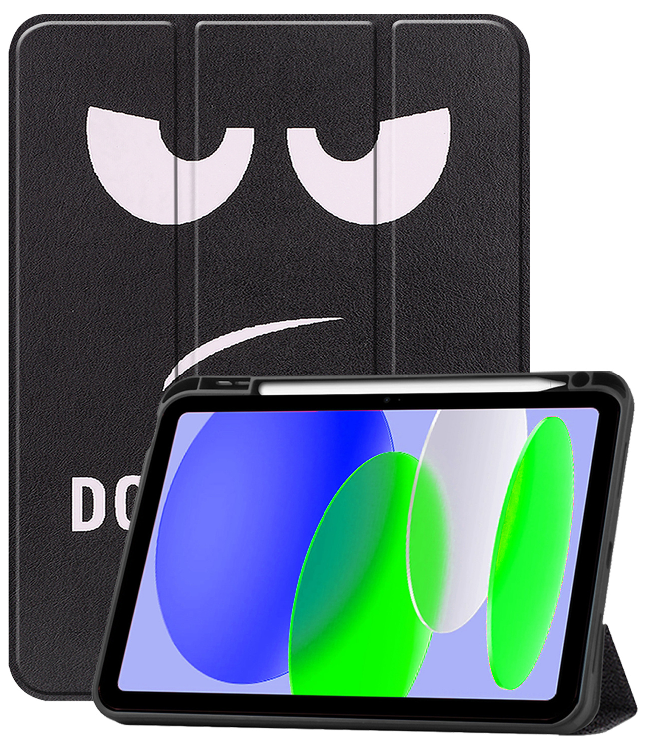 BASEY. BASEY. iPad 11 2025 Hoesje Met Uitsparing Apple Pencil - Don't Touch Me