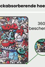 BASEY. BASEY. iPad 11 2025 Hoesje Met Uitsparing Apple Pencil Met Screenprotector - Graffity