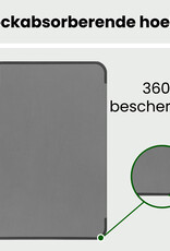 BASEY. BASEY. iPad 11 2025 Hoesje Met Uitsparing Apple Pencil Met Screenprotector - Grijs