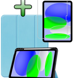 BASEY. BASEY. iPad 11 2025 Hoesje Met Uitsparing Apple Pencil Met Screenprotector - Kat