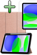 BASEY. BASEY. iPad 11 2025 Hoesje Met Uitsparing Apple Pencil Met Screenprotector - Paars
