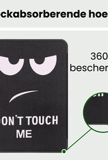 BASEY. BASEY. iPad 11 2025 Hoesje Met Uitsparing Apple Pencil Met Screenprotector - Don't Touch Me