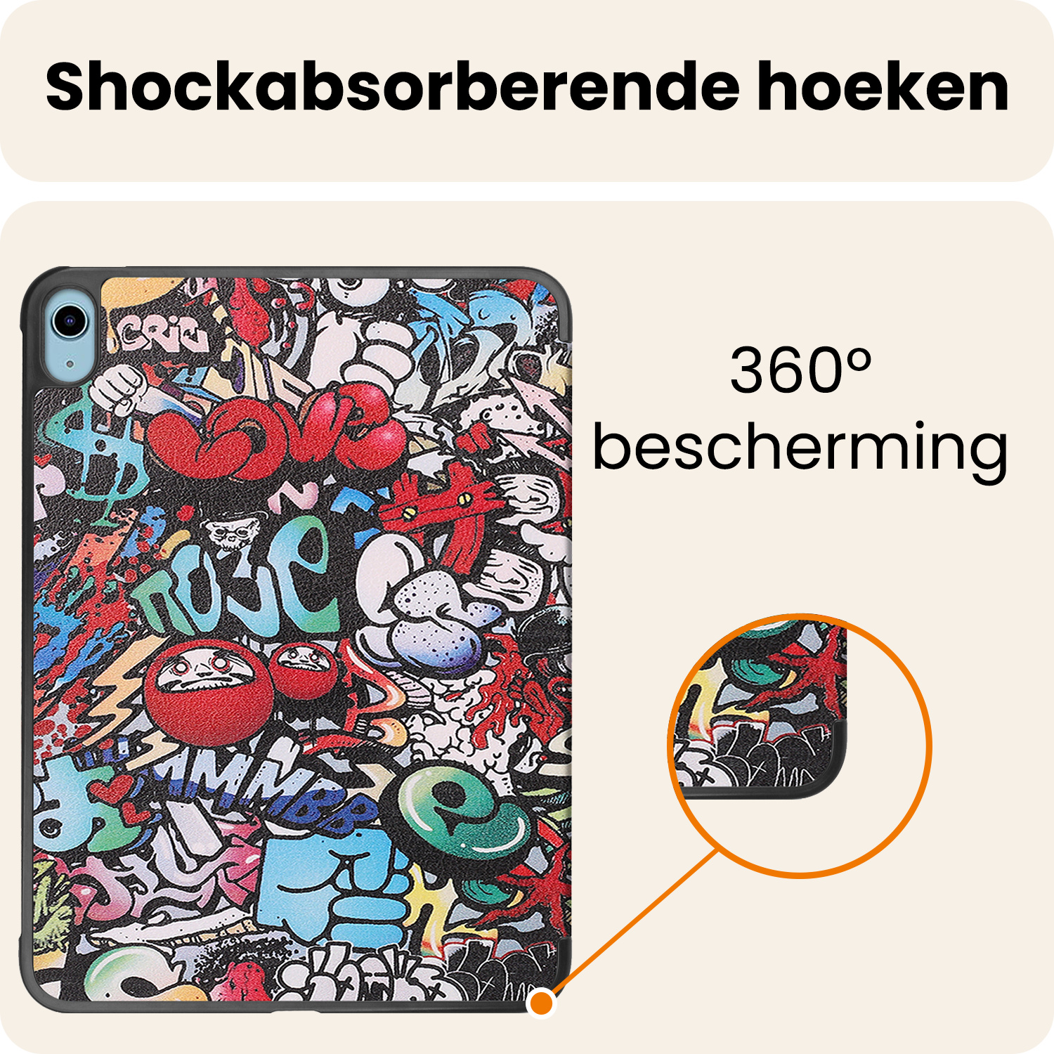 Nomfy Nomfy iPad 11 2025 Hoesje - Graffity