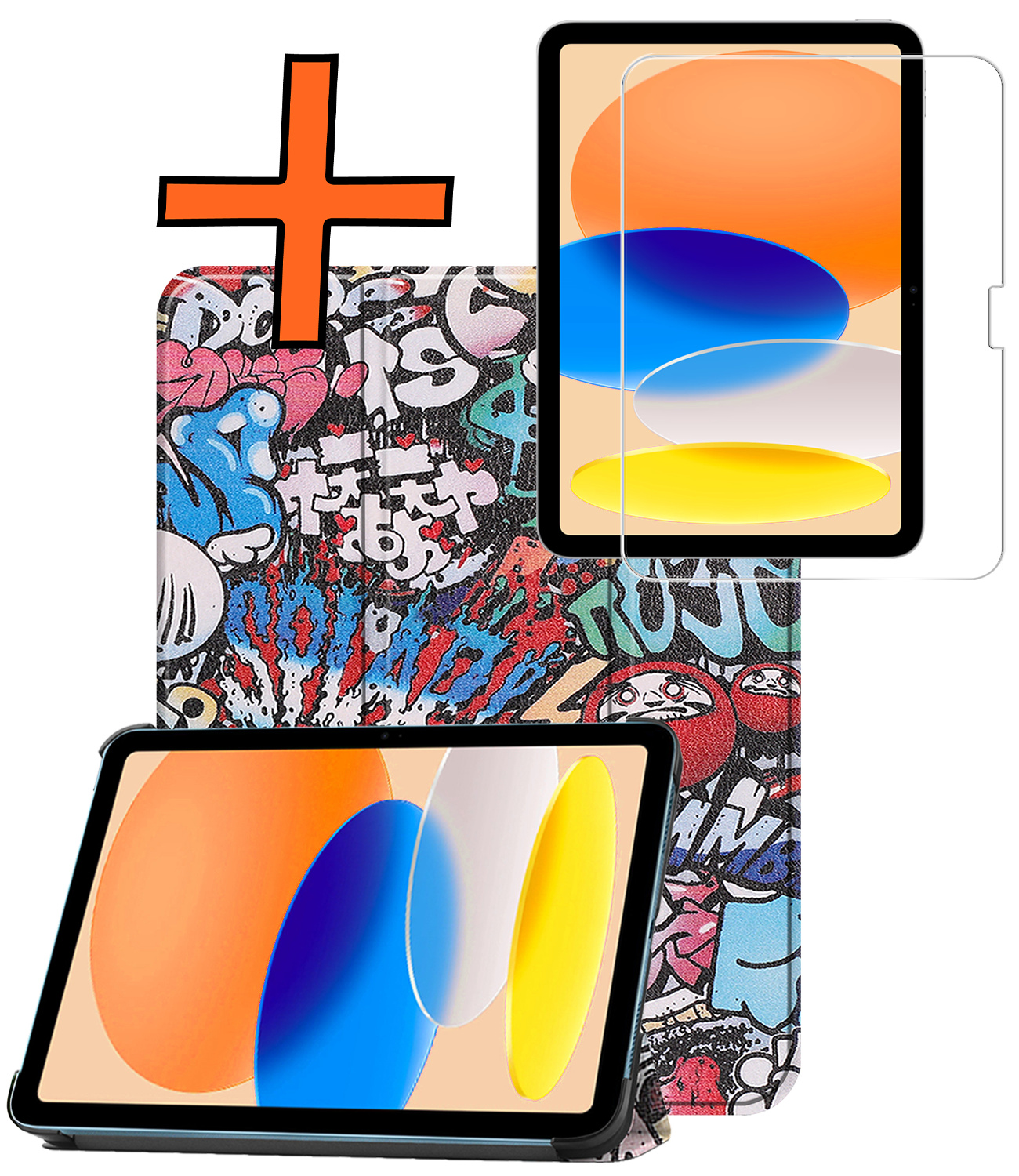 Nomfy Nomfy iPad 11 2025 Hoesje - Graffity