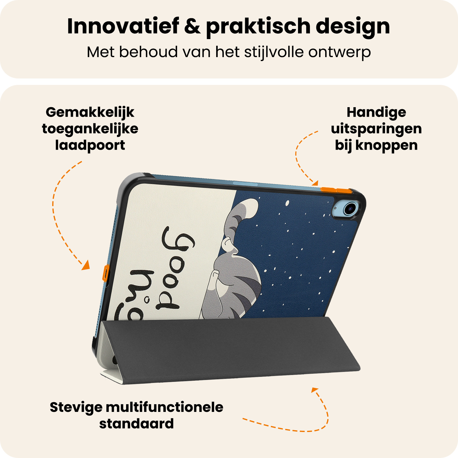 Nomfy Nomfy iPad 11 2025 Hoesje - Kat