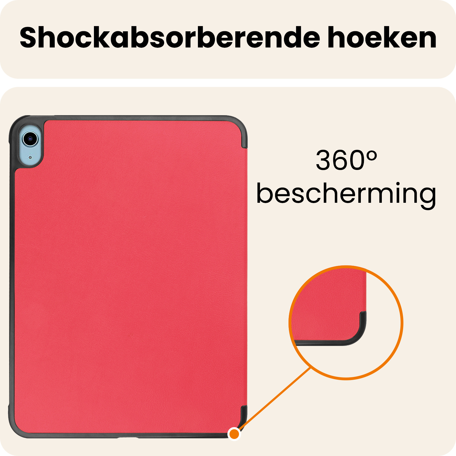 Nomfy Nomfy iPad 11 2025 Hoesje - Rood