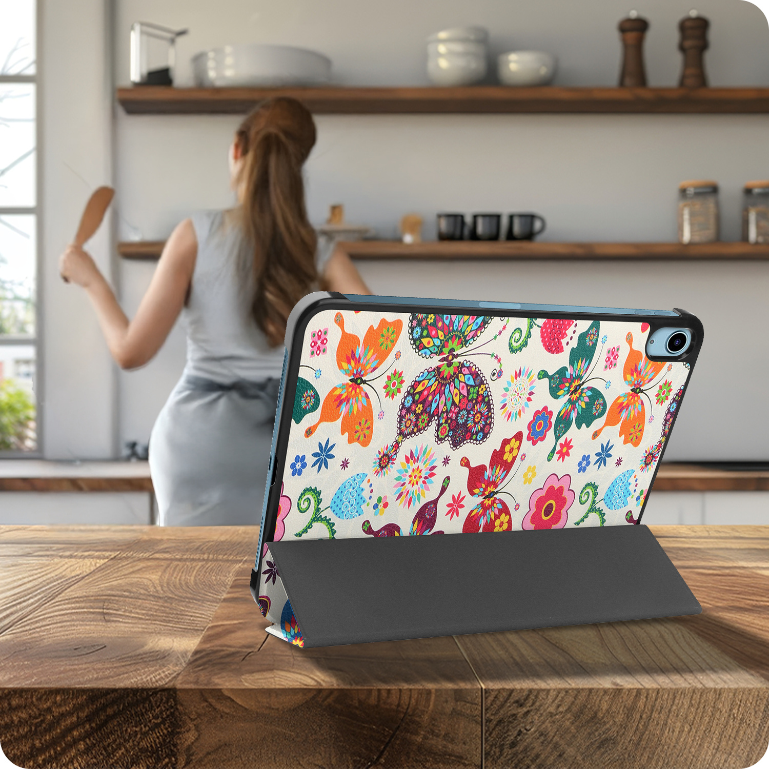 Nomfy Nomfy iPad 11 2025 Hoesje - Vlinder