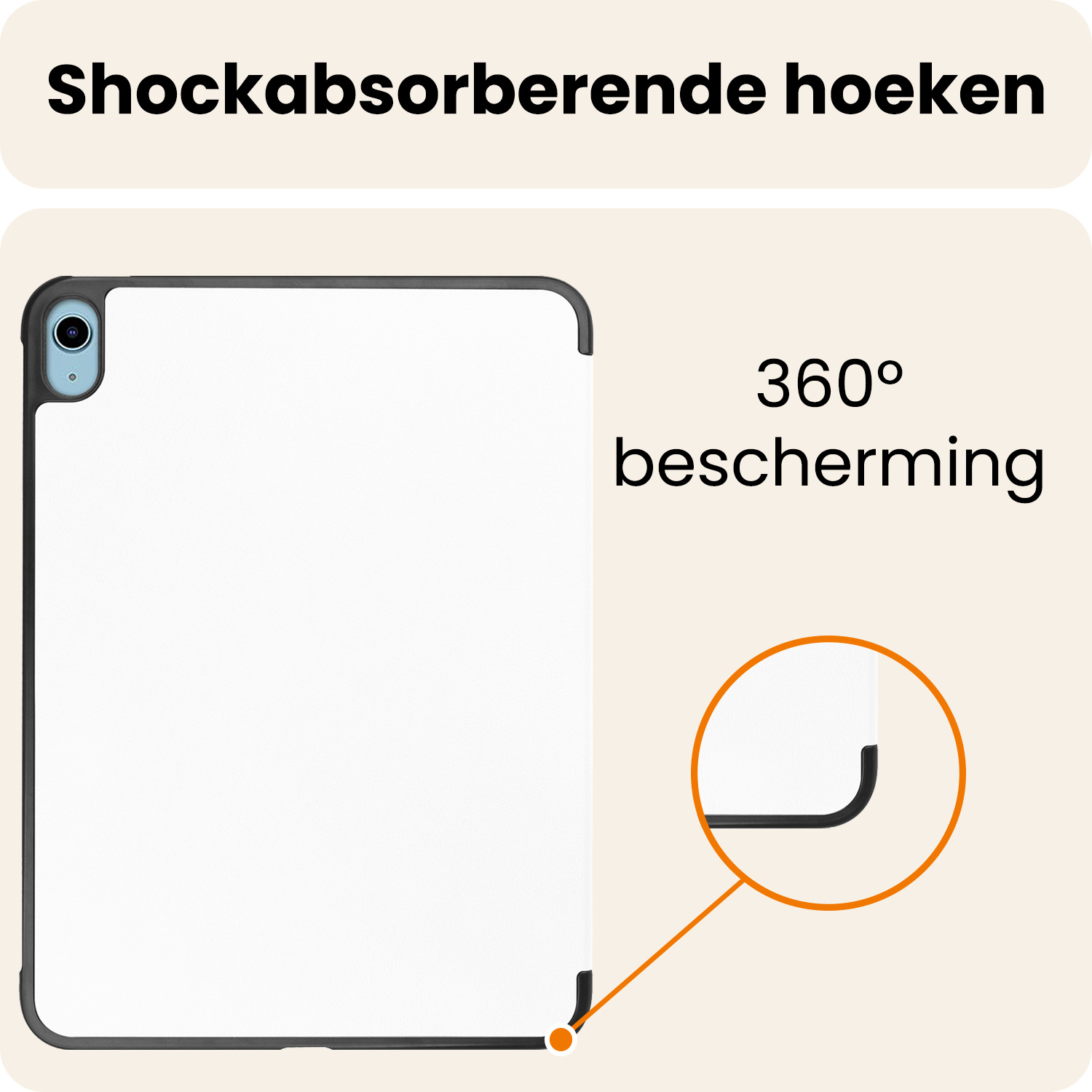 Nomfy Nomfy iPad 11 2025 Hoesje - Wit