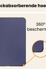 Nomfy Nomfy iPad 11 2025 Hoesje Met Screenprotector - Donkerblauw