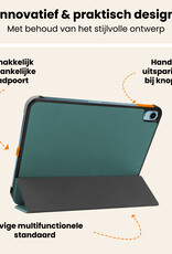 Nomfy Nomfy iPad 11 2025 Hoesje Met Screenprotector - Donkergroen