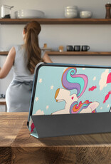 Nomfy Nomfy iPad 11 2025 Hoesje Met Screenprotector - Eenhoorn