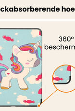 Nomfy Nomfy iPad 11 2025 Hoesje Met Screenprotector - Eenhoorn