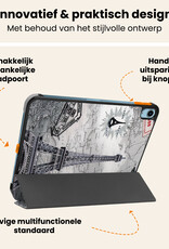 Nomfy Nomfy iPad 11 2025 Hoesje Met Screenprotector - Eiffeltoren