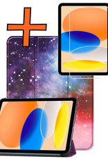 Nomfy Nomfy iPad 11 2025 Hoesje Met Screenprotector - Galaxy
