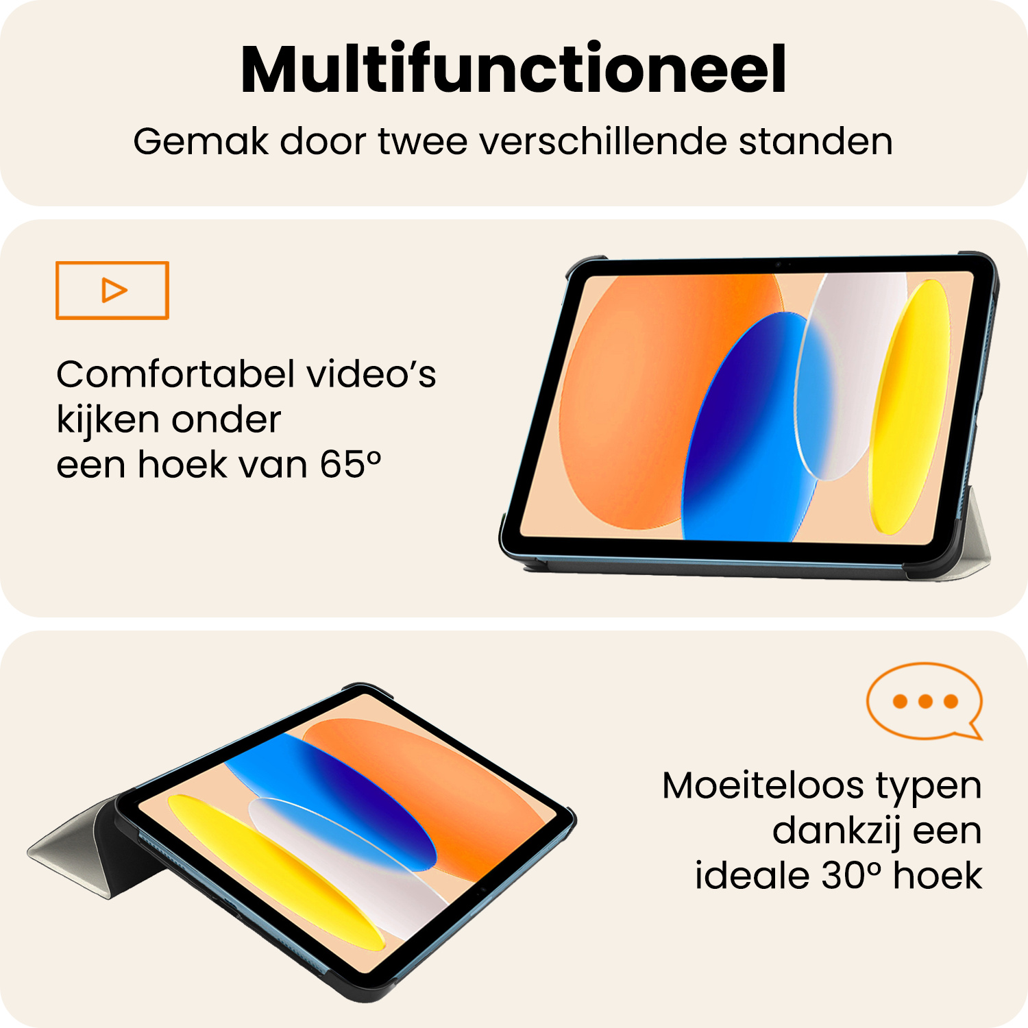 Nomfy Nomfy iPad 11 2025 Hoesje Met Screenprotector - Kat