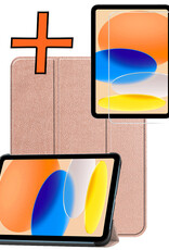 Nomfy Nomfy iPad 11 2025 Hoesje Met Screenprotector - Rose Goud