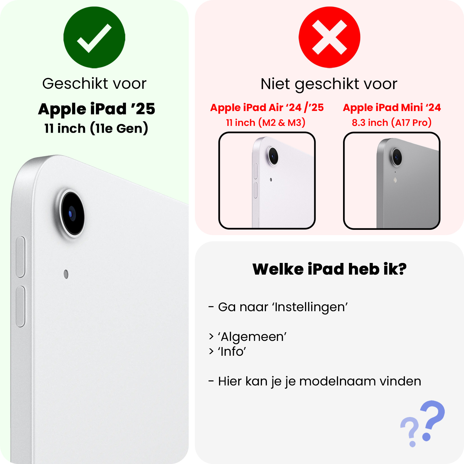 Nomfy Nomfy iPad 11 2025 Hoesje Met Screenprotector - Sterrenhemel
