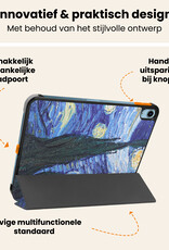Nomfy Nomfy iPad 11 2025 Hoesje Met Screenprotector - Sterrenhemel