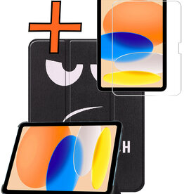 Nomfy Nomfy iPad 11 2025 Hoesje Met Screenprotector - Don't Touch Me