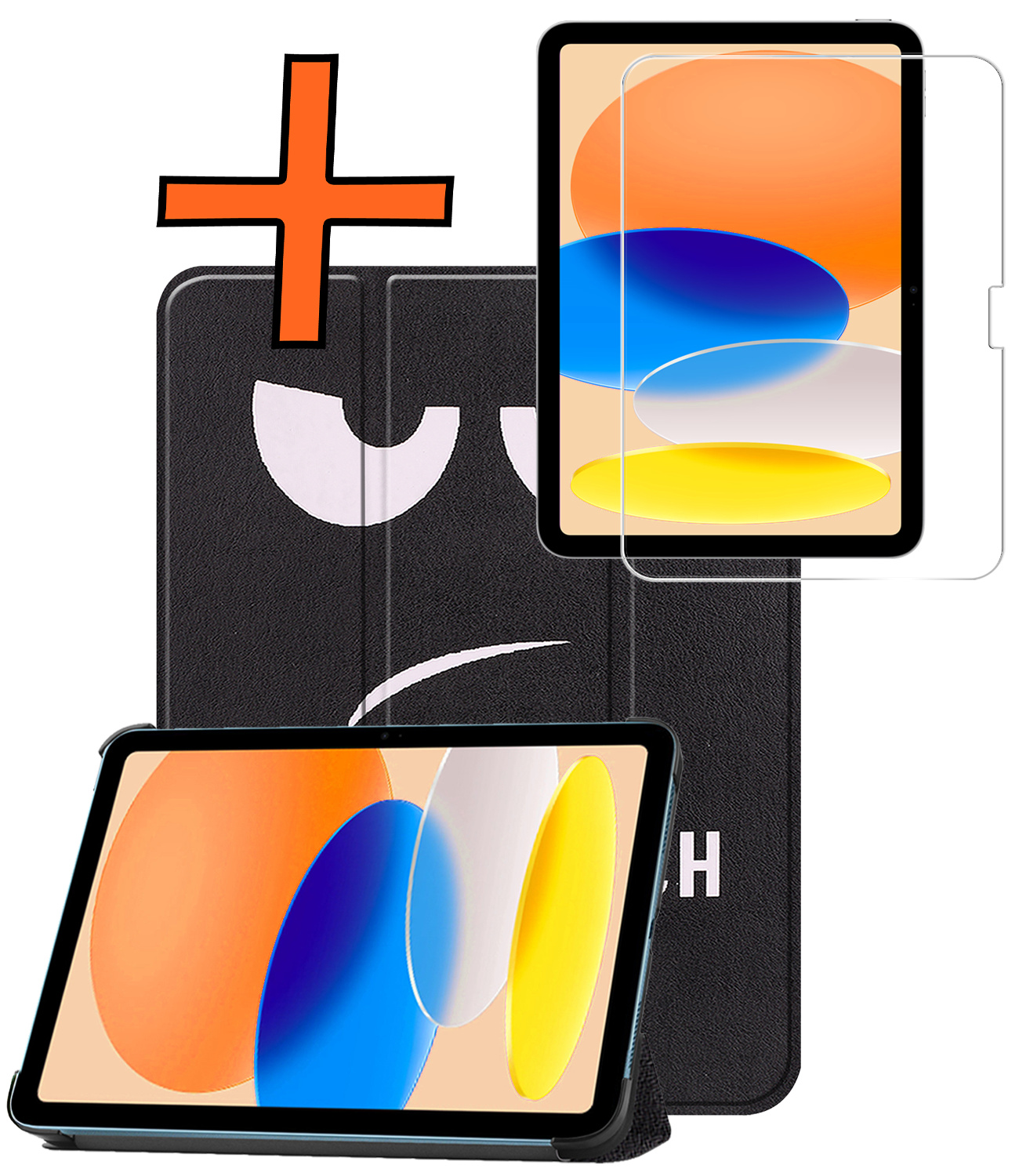 Nomfy Nomfy iPad 11 2025 Hoesje Met Screenprotector - Don't Touch Me