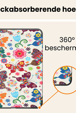 Nomfy Nomfy iPad 11 2025 Hoesje Met Screenprotector - Vlinder