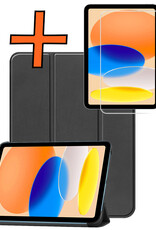 Nomfy Nomfy iPad 11 2025 Hoesje Met Screenprotector -  Zwart