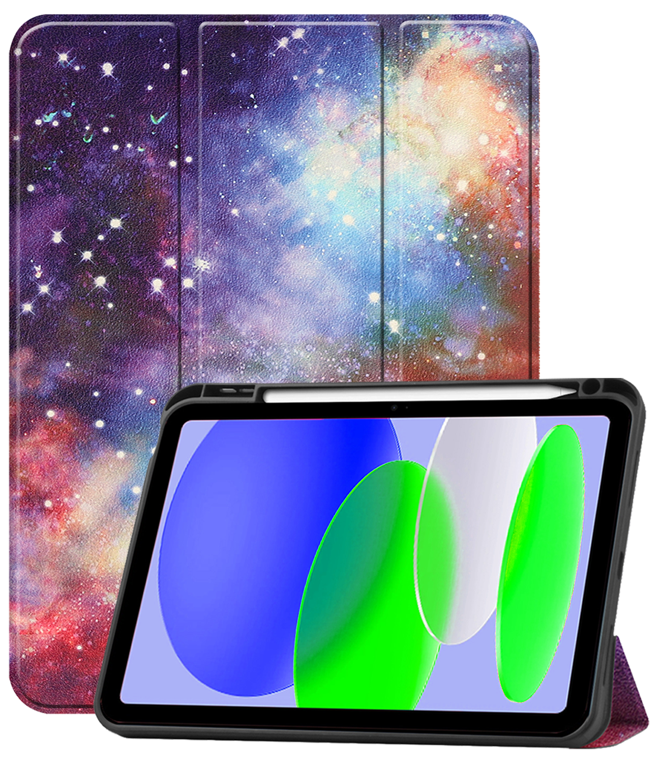 BASEY. BASEY. iPad 11 2025 Hoesje Met Uitsparing Apple Pencil - Galaxy