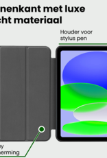BASEY. BASEY. iPad 11 2025 Hoesje Met Uitsparing Apple Pencil Met Screenprotector - Lichtblauw
