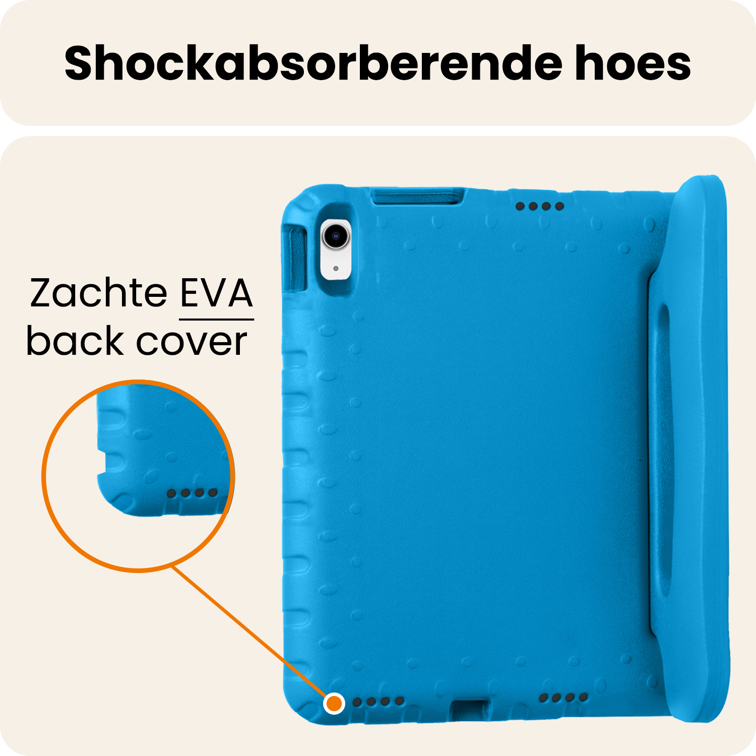 Nomfy Nomfy iPad 11 2025 Kinderhoes - Blauw