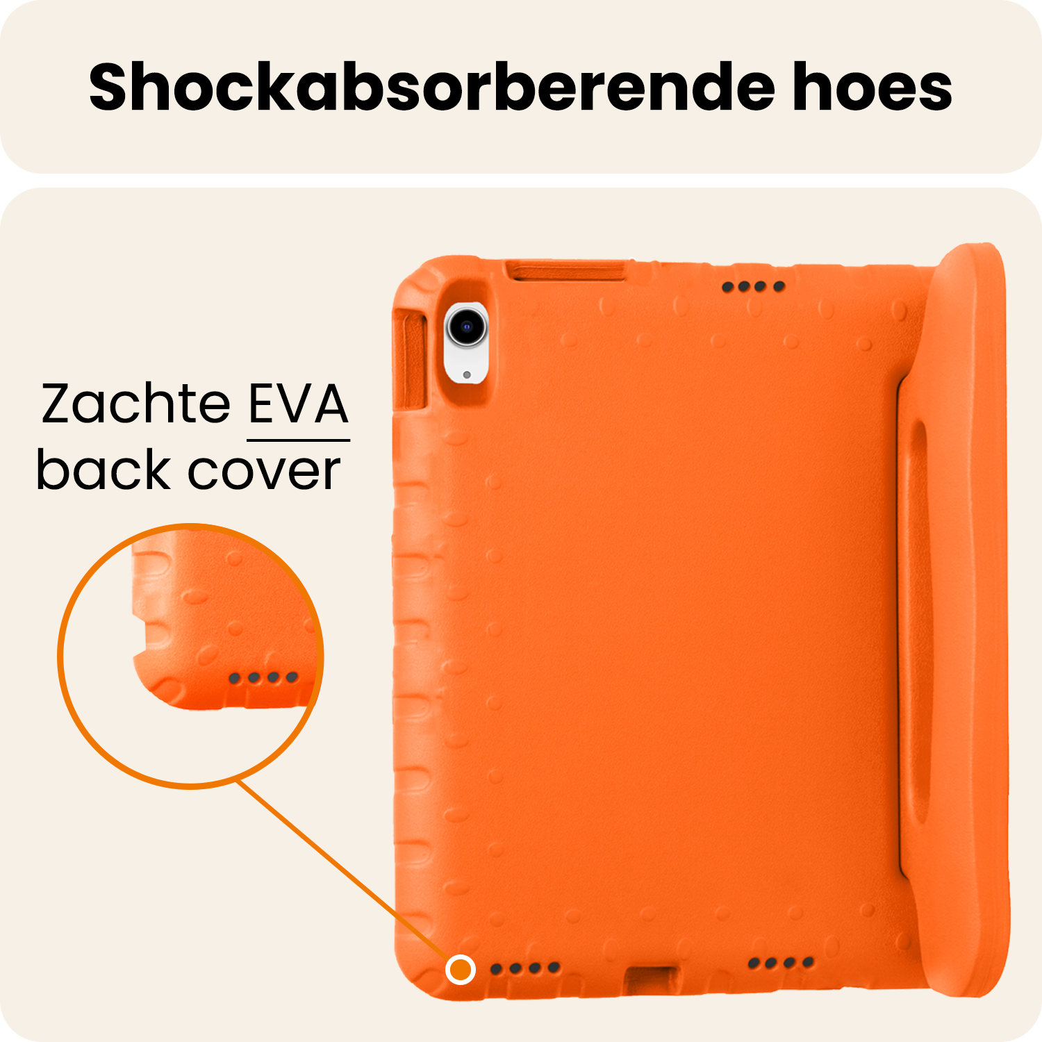 Nomfy Nomfy iPad 11 2025 Kinderhoes - Oranje