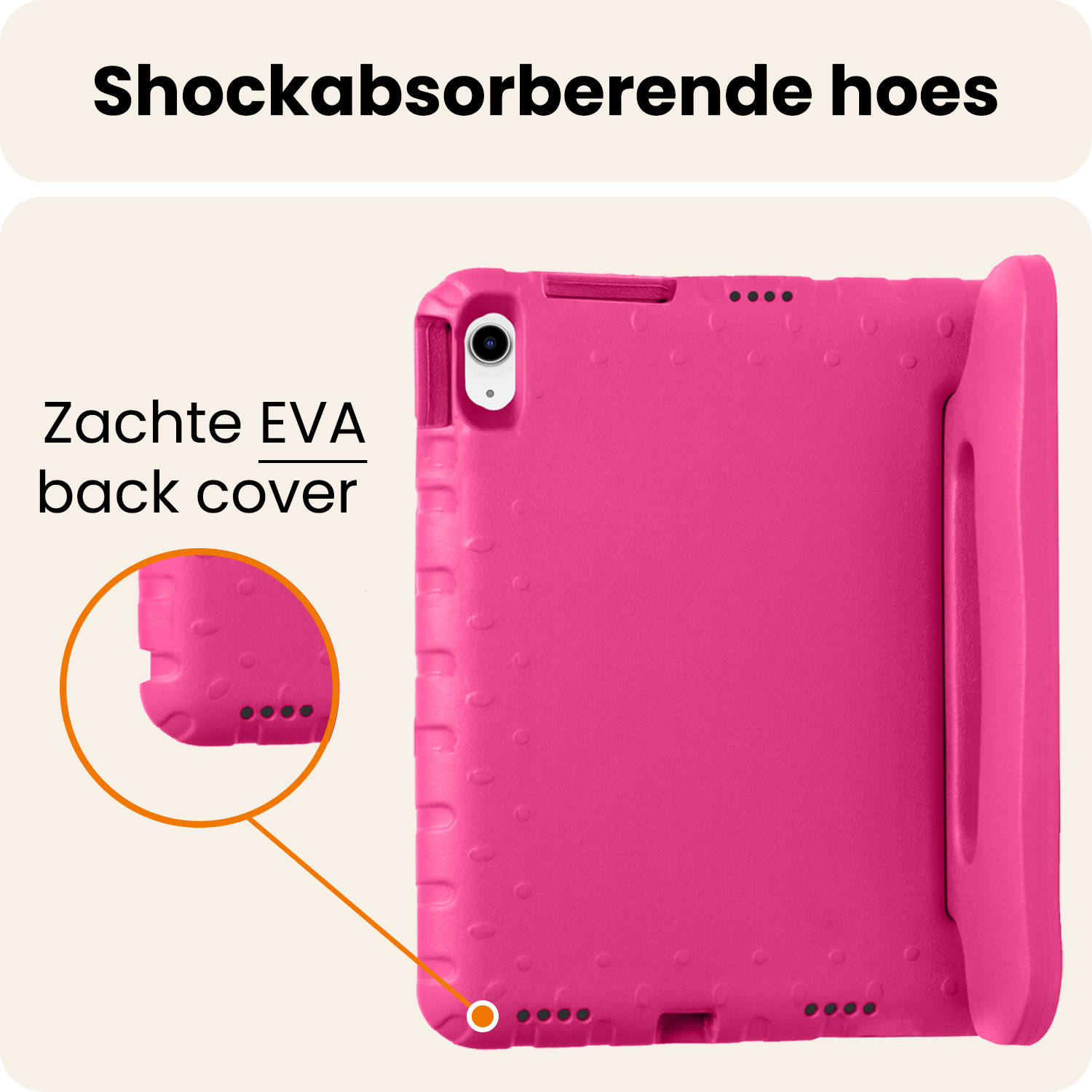 Nomfy Nomfy iPad 11 2025 Kinderhoes - Roze
