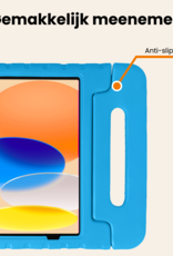 Nomfy Nomfy iPad 11 2025 Kinderhoes Met Screenprotector - Blauw