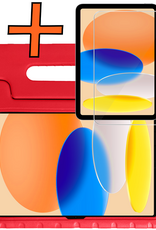 Nomfy Nomfy iPad 11 2025 Kinderhoes Met Screenprotector - Rood