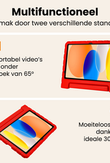 Nomfy Nomfy iPad 11 2025 Kinderhoes Met Screenprotector - Rood