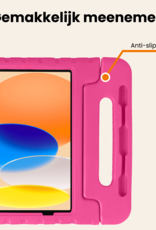 Nomfy Nomfy iPad 11 2025 Kinderhoes Met Screenprotector - Roze