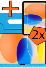 Nomfy Nomfy iPad 11 2025 Kinderhoes Met 2x Screenprotector - Blauw