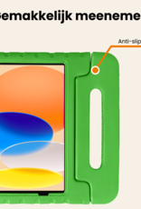 Nomfy Nomfy iPad 11 2025 Kinderhoes Met 2x Screenprotector - Groen