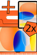 Nomfy Nomfy iPad 11 2025 Kinderhoes Met 2x Screenprotector - Oranje