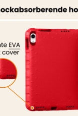 Nomfy Nomfy iPad 11 2025 Kinderhoes Met 2x Screenprotector - Rood