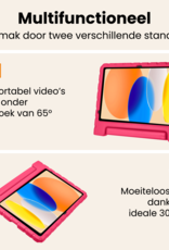 Nomfy Nomfy iPad 11 2025 Kinderhoes Met 2x Screenprotector - Roze