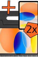 Nomfy Nomfy iPad 11 2025 Kinderhoes Met 2x Screenprotector - Zwart