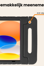 Nomfy Nomfy iPad 11 2025 Kinderhoes Met 2x Screenprotector - Zwart